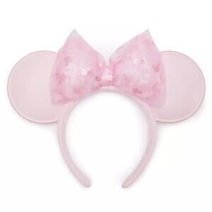 Minnie Mouse Ear Headband for Adults – Pink Milk- NWT